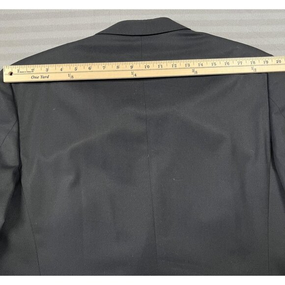Versace Collection Blazer Mens 54 Black Wool Two Button Sport Coat Notch Lapel - Picture 7 of 15